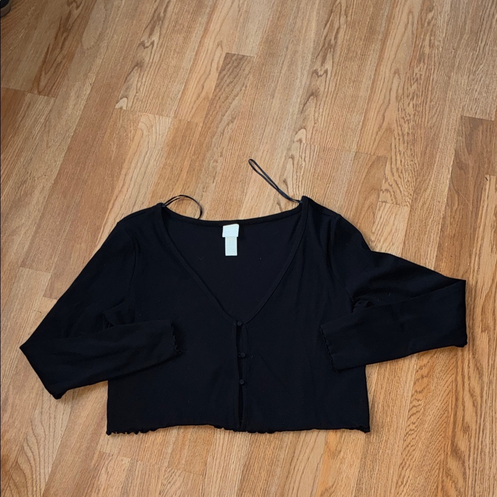 H&M Black Crop Top